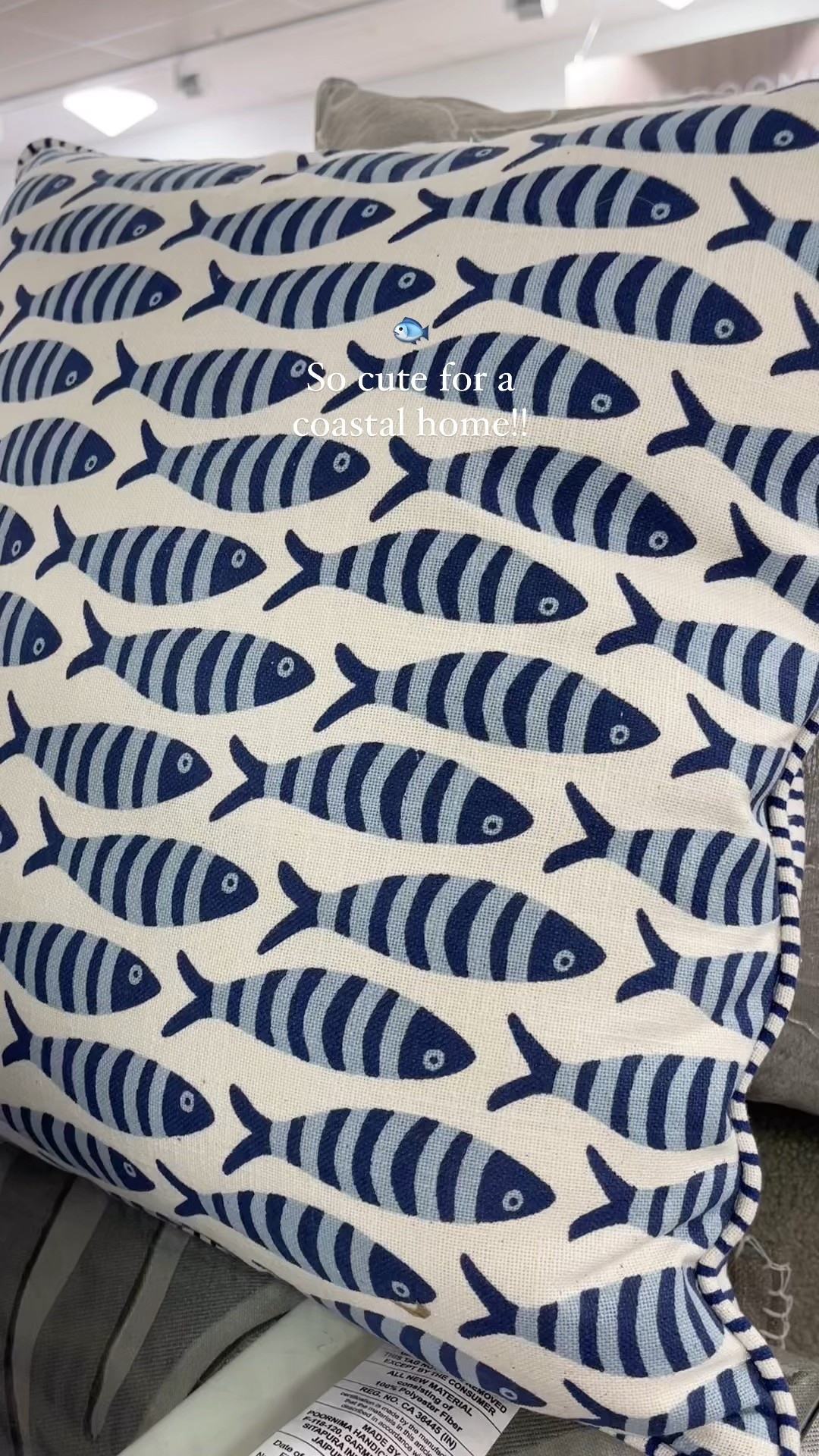 Love this blue and white fish patterned pillow 🐟 plus it’s reversible!! Super cute for a coastal home

#LTKFindsUnder50 #LTKSaleAlert #LTKHome