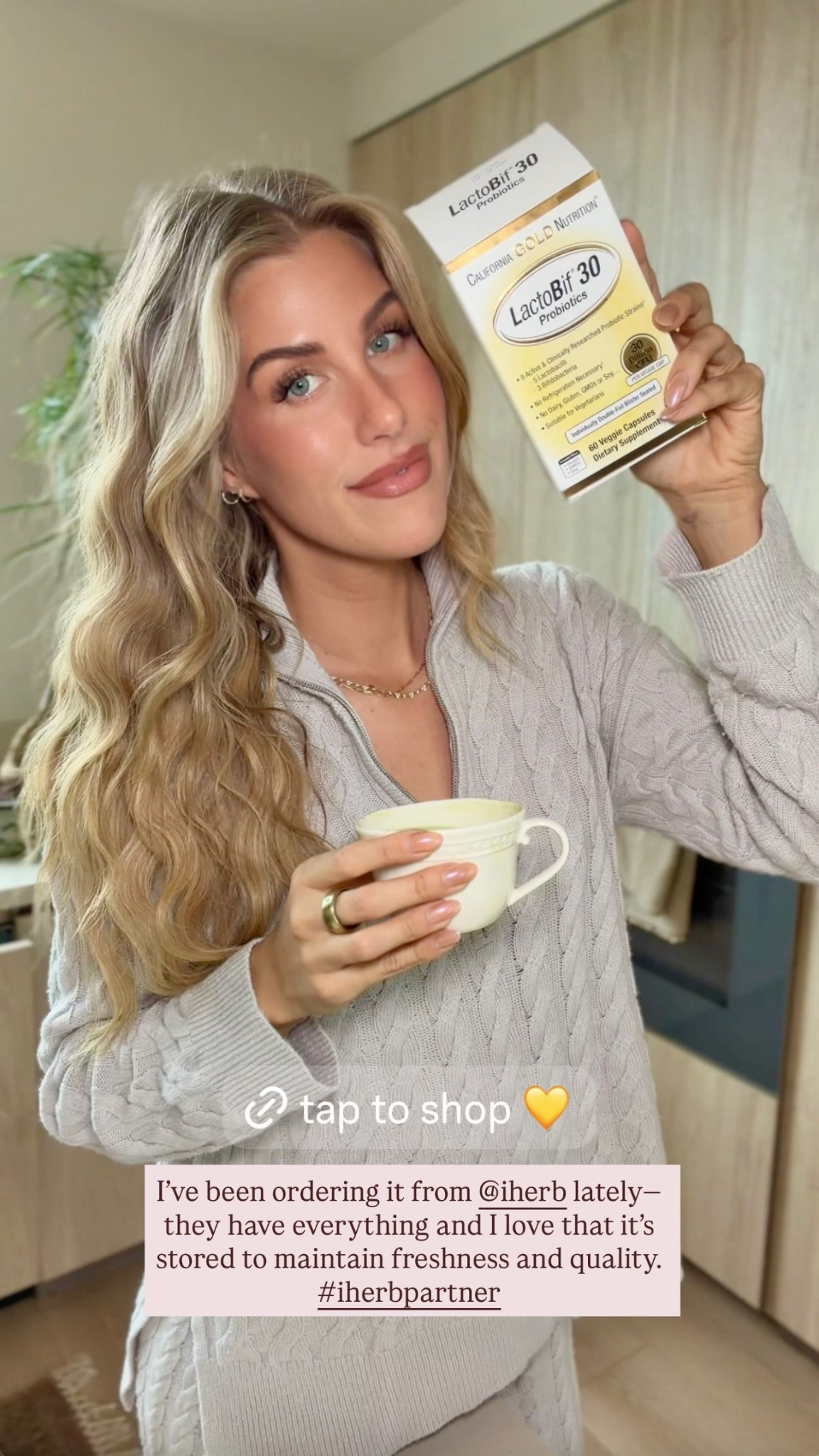 One of my non-negotiables lately: my daily probiotic from @iherb🤍 linking my California Gold Nutrition LactoBif® 30 + a few wellness staples I’ve been loving!!  alsoooo use code “ASHLEYP” for 20% off 🧡✨ #iherbpartner 

#LTKselfcare #LTKdayinmylife #LTKmorningroutine
