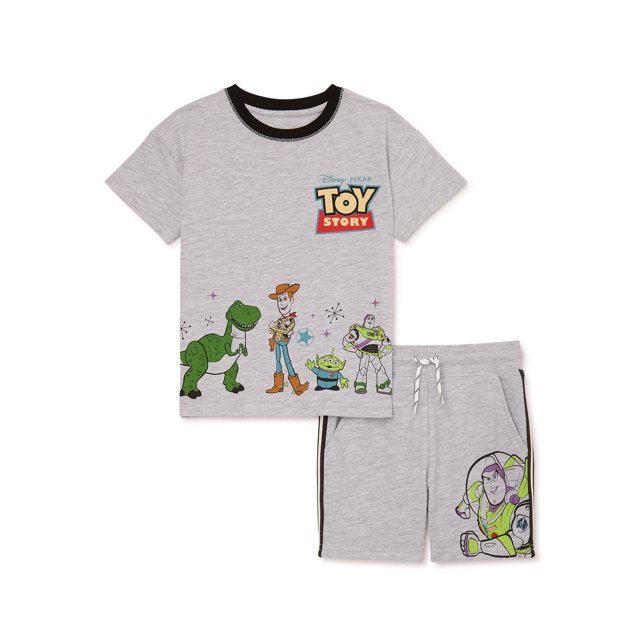 Disney Toy Story Toddler Boys Short Sleeve T-Shirt and Shorts Set, 2-Piece, Sizes 2T-5T | Walmart (US)