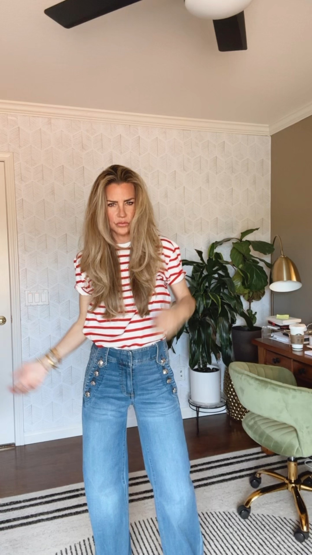 Love me some sailor pants🥰😍 size XS , shirt size small. 

#LTKFindsUnder50 #LTKOver40 #LTKPetite