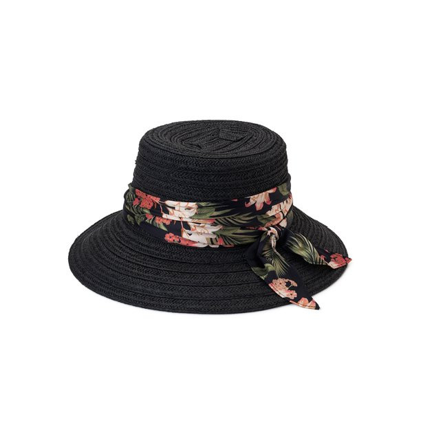 Time and Tru Women's Straw Cloche Hat | Walmart (US)