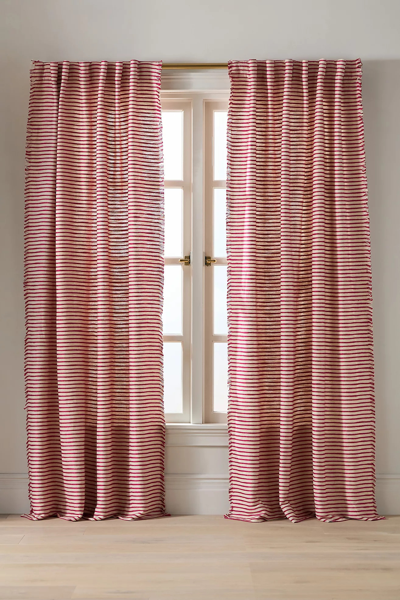 Luxe Linen Blend Woven Curtain | Anthropologie (US)