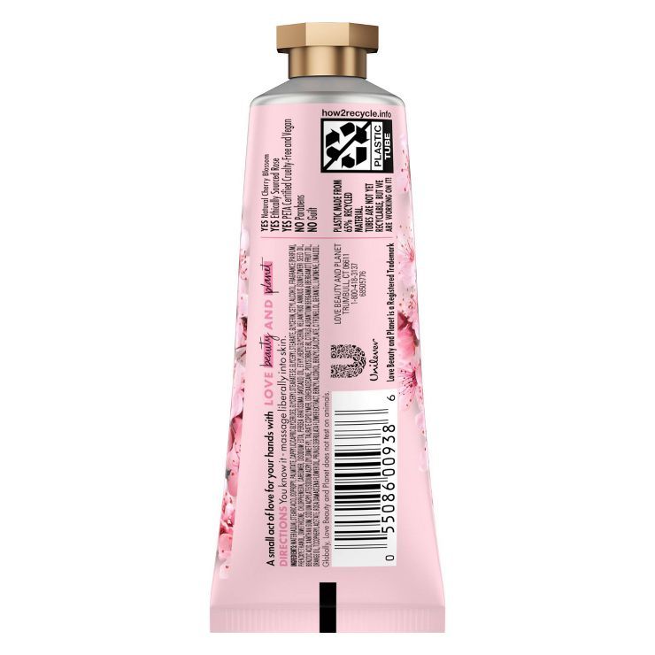Beloved Cherry Blossom & Tea Rose Hand Cream Lotion - 1oz | Target