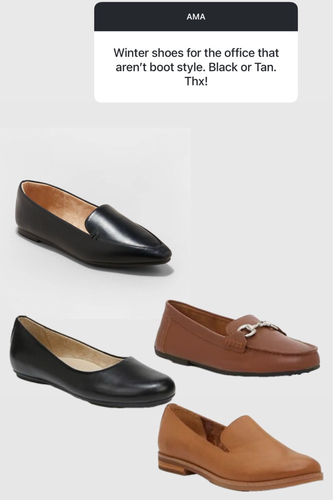 Winter shoes for the office that are not boots. Black or tan. Options here!

#LTKShoeCrush #LTKSeasonal #LTKWorkwear