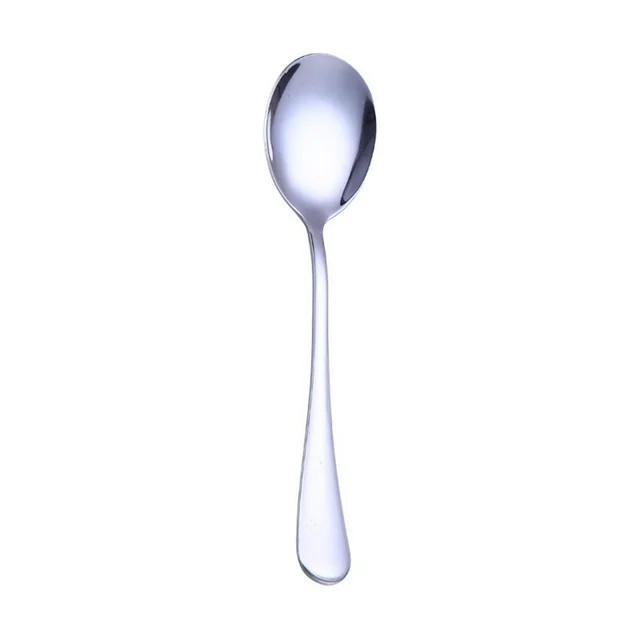 Homerr Stainless Steel Spoon Stainless Steel Spoon Fork Long Handle Colorful Dessert Cake Soup Sa... | Walmart (US)