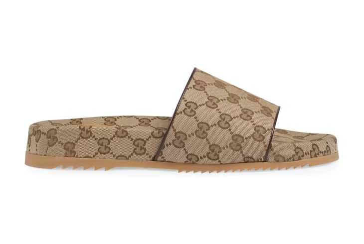 Gucci Men's GG canvas slide sandal | Gucci (US)