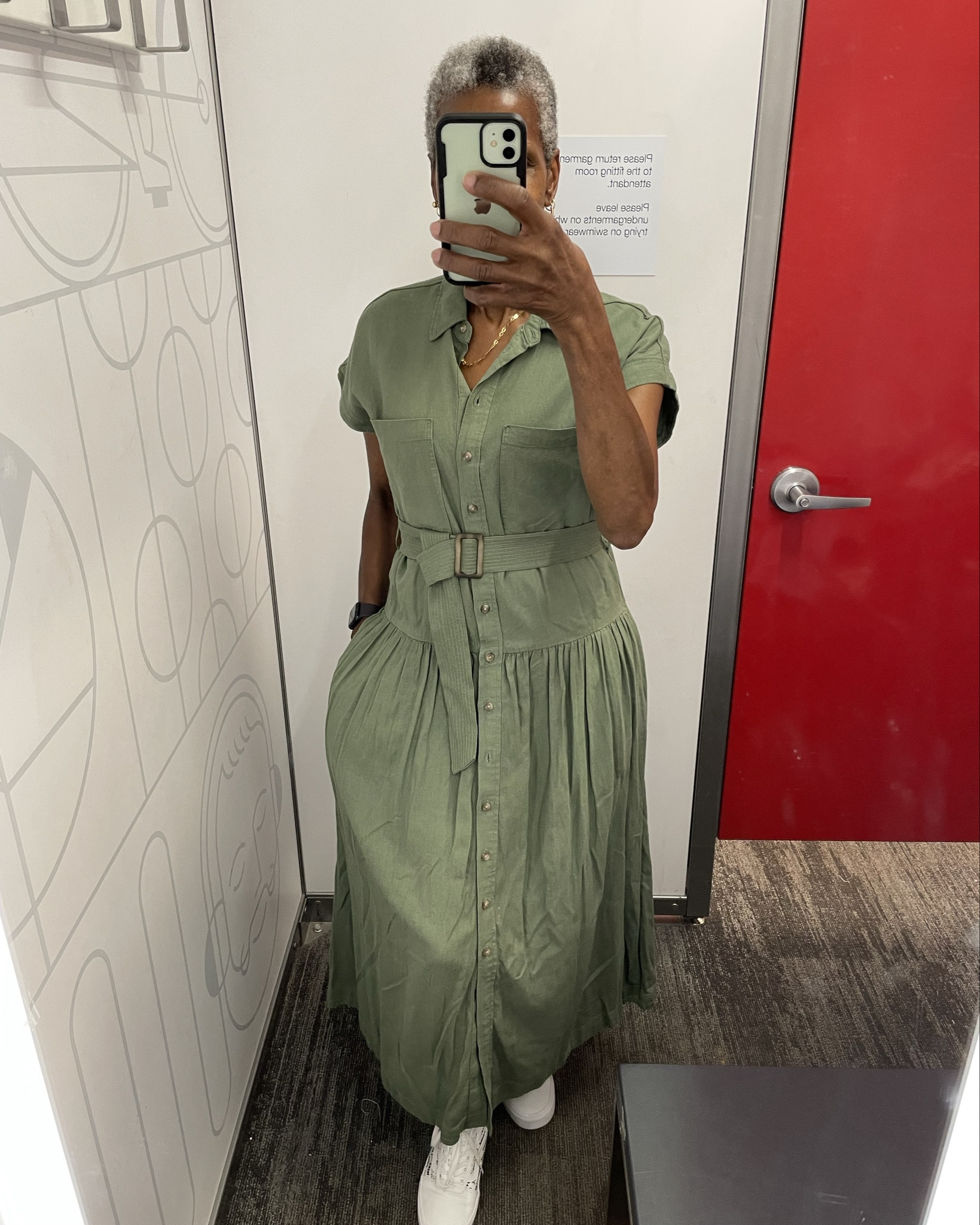 universal thread short sleeve shirt dress Women's Short Sleeve Denim Mini Shirtdress