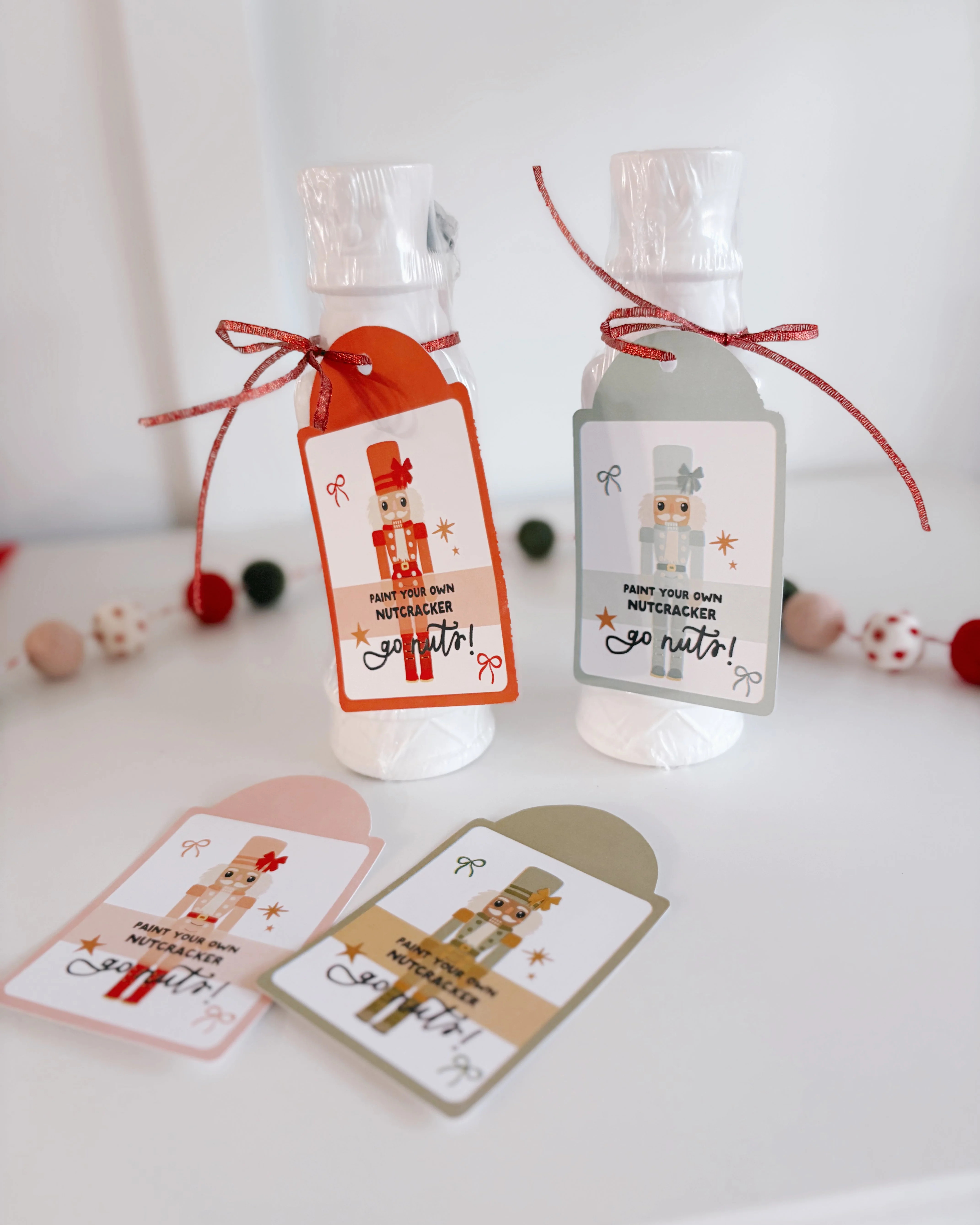 Paint a Nutcracker tags | Printable Tags | The Letter Vee