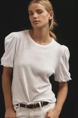 Self Contrast Brooklyn Short Puff-Sleeve Tee | Anthropologie (US)