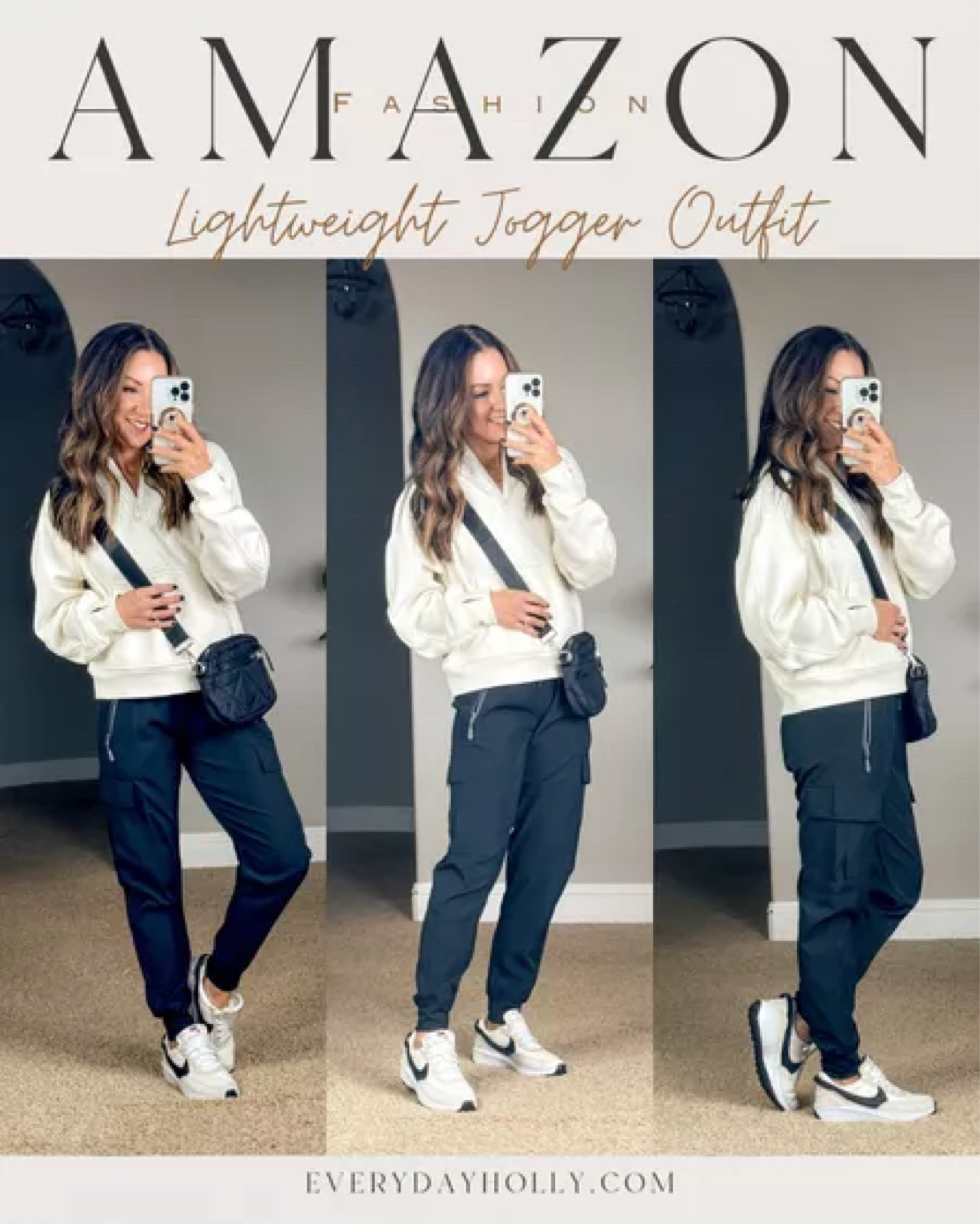 Jogger Outfit for Her

I’m wearing size XS in lightweight quick-dry cargo joggers

built in bra tank, cropped pullover hoodie, quilted black crossbody, easy outfit, hiking pants 

#LTKstyletip #LTKfindsunder100
