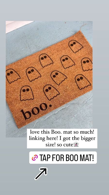 cutest halloween decor BOO mat!  best find! #halloween #halloweendecor

#LTKhome #LTKSeasonal #LTKFind