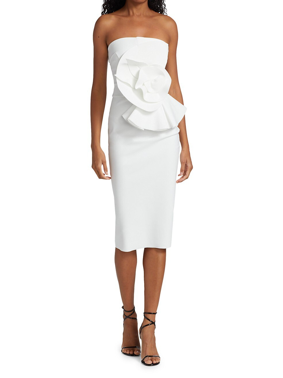 Hebe Strapless Ruffle Sheath Dress | Saks Fifth Avenue