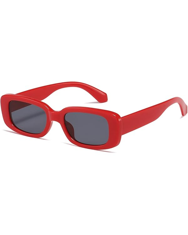 kimorn Rectangle Sunglasses for Women Men Trendy Retro Fashion Sun Glasses 90’s Vintage UV 400 ... | Amazon (US)