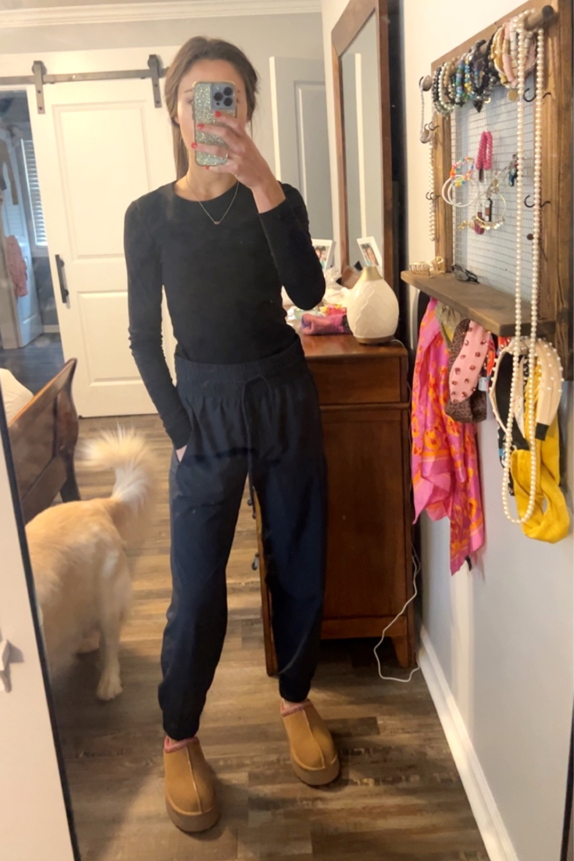 Lazy Sunday ootd Abercrombie joggers ugg dupes 

#LTKSeasonal #LTKfindsunder50 #LTKsalealert