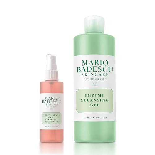 Mario Badescu Rose Water Facial Spray & Enzyme Cleansing Gel Bundle | Hydrating Rose Water Face Mist + Oil-Free Cleanser with Grapefruit & Papaya Extract | Rejuvenates, Clarifies & Removes Excess Oil | Amazon (US)