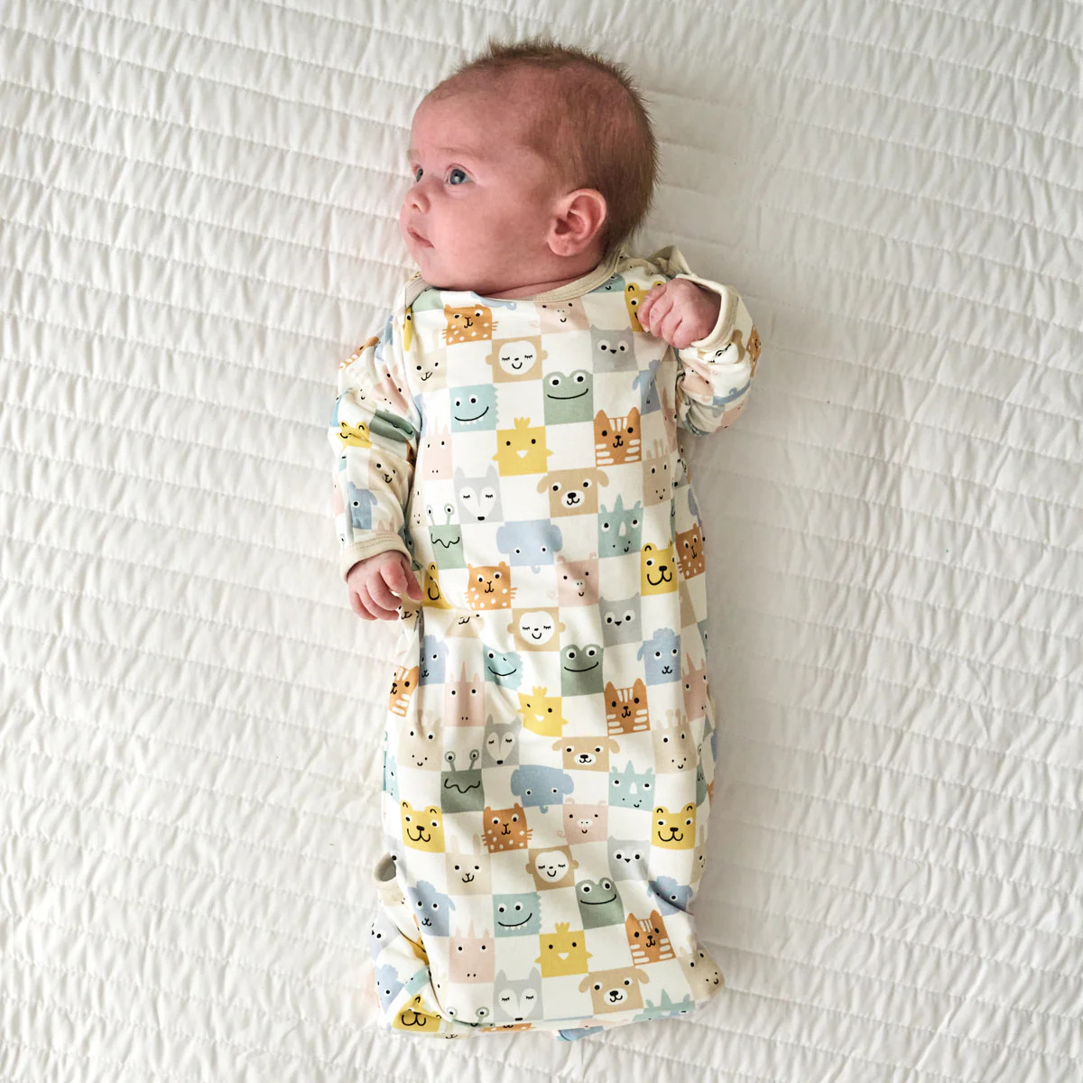 Check Mates Infant Gown | Little Sleepies