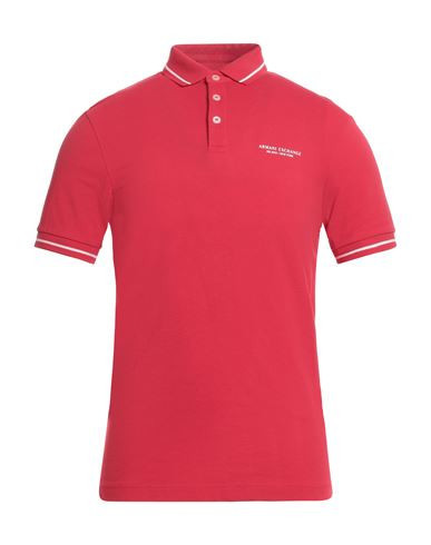 Armani Exchange Man Polo shirt Red Size XS Cotton | YOOX (US)