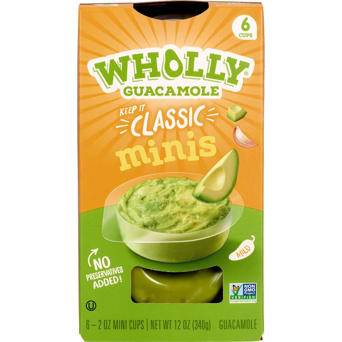 Wholly Guacamole Classic Mini Bowls - 12oz/6ct | Target