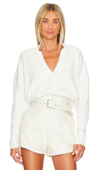 Marti Polo Sweater in White | Revolve Clothing (Global)