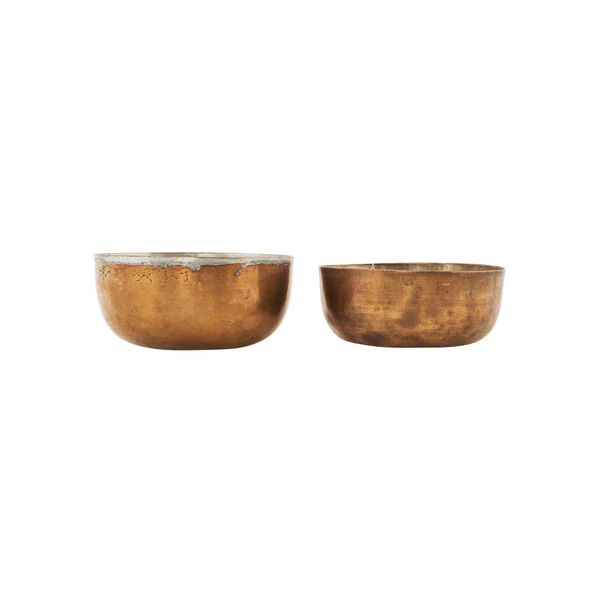 Phineas Vintage Brass Bowl | Meridian