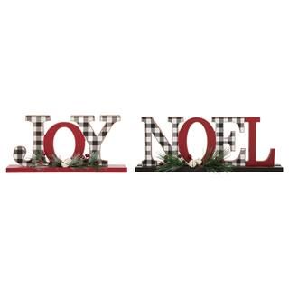 Glitzhome® Noel & Joy Table Top Décor Set | Michaels Stores