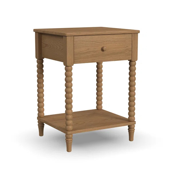 Benbrook 1 - Drawer Solid Wood Nightstand | Wayfair North America