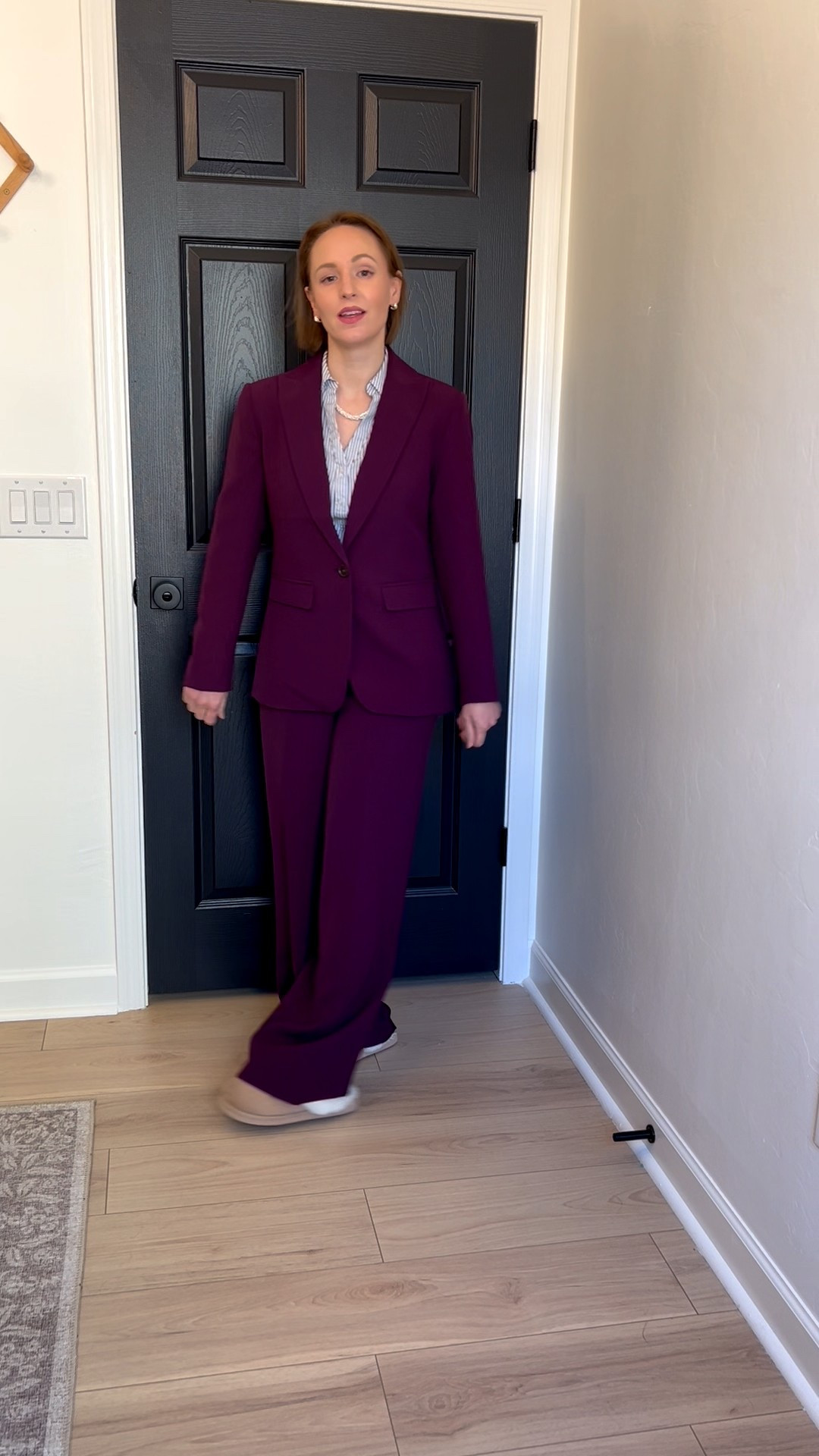 Interview attire 💕 (I know my pants need hemmed 😅)
•
I love this beautiful and feminine color 
•
I got my normal size in pants (0) and blazer (2P). Pants are a little big and slightly long for me (5’3). I’m always inbetween petite and regular for pants based on my proportions. 

#LTKdayinmylife #LTKPetite #LTKWorkwear