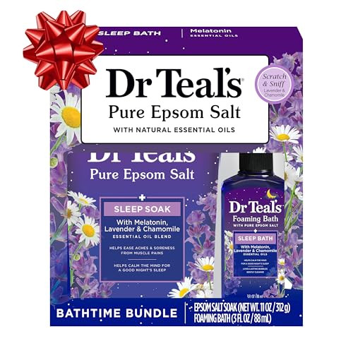 Dr Teal's Holiday Gift Set - Sleep Blend - 2 Piece Bath Sampler, Perfect for Stocking Stuffers | Amazon (US)