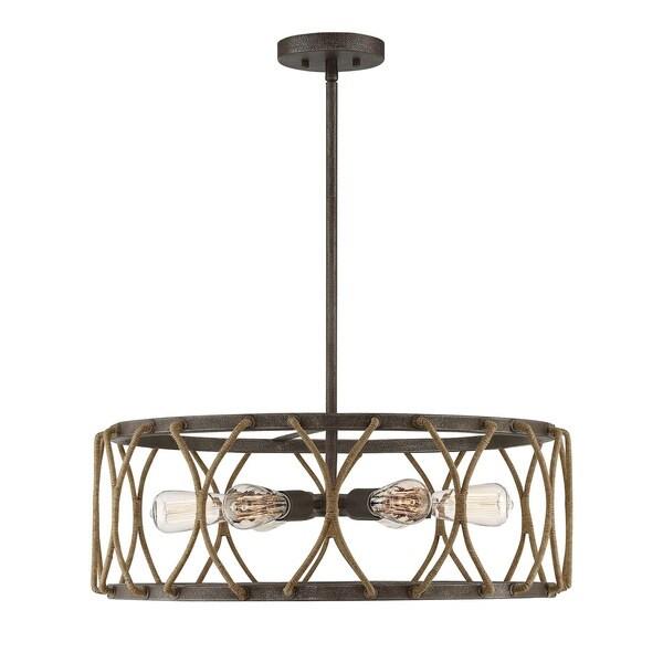 Keating 6 Light Pendant Artisan Rust | Bed Bath & Beyond