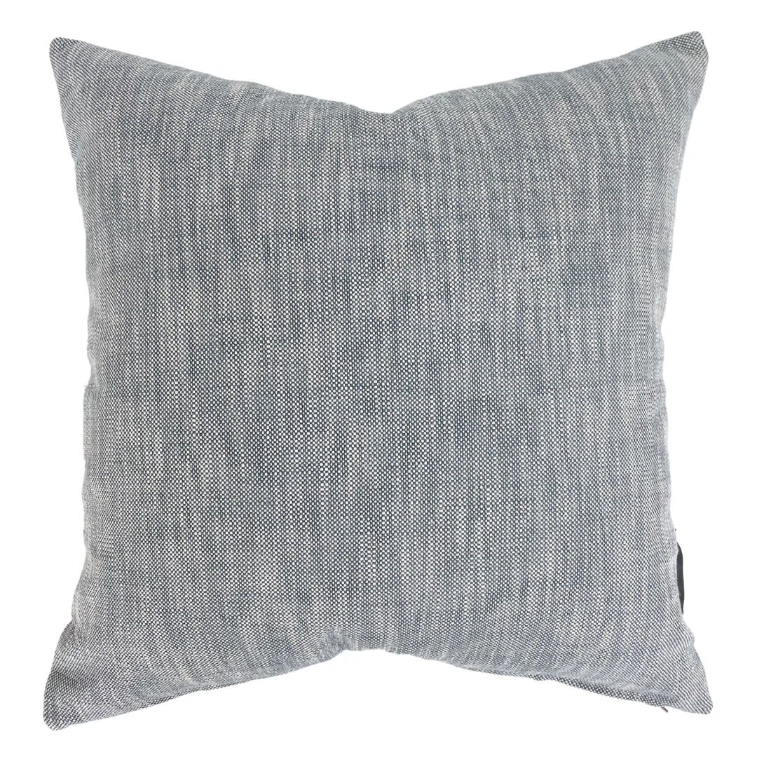 Textured Blue Woven Pillow Cover | Hackner Home (US)
