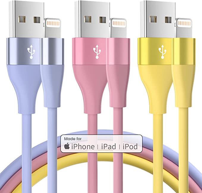 iPhone Charger [Apple MFi Certified] 3Pack 10FT Lightning Cable Fast Charging iPhone Charger Cord... | Amazon (US)