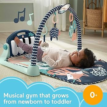 Fisher-Price Baby Playmat Kick & Play Piano Gym with Musical and Sensory Toys for Newborn to Todd... | Amazon (US)