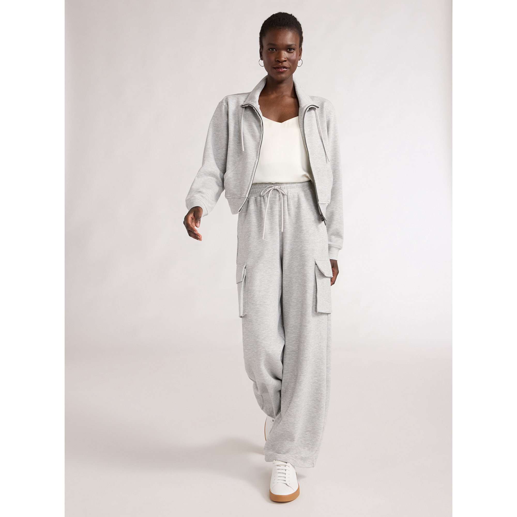 Scoop Women’s Ultimate ScubaKnit Funnel Neck Zip Up Sweatshirt, Sizes XS-XXL | Walmart (US)