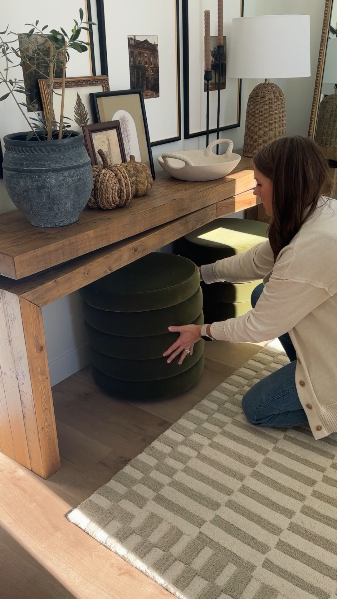 These green velvet Ottomans are currently on 24 hour flash deal! They are 47% off and the lowest price I have seen these. The stock image looks lighter green, but they are definitely darker in person. I also love that the top comes off for more storage.  

#LTKSaleAlert #LTKHome