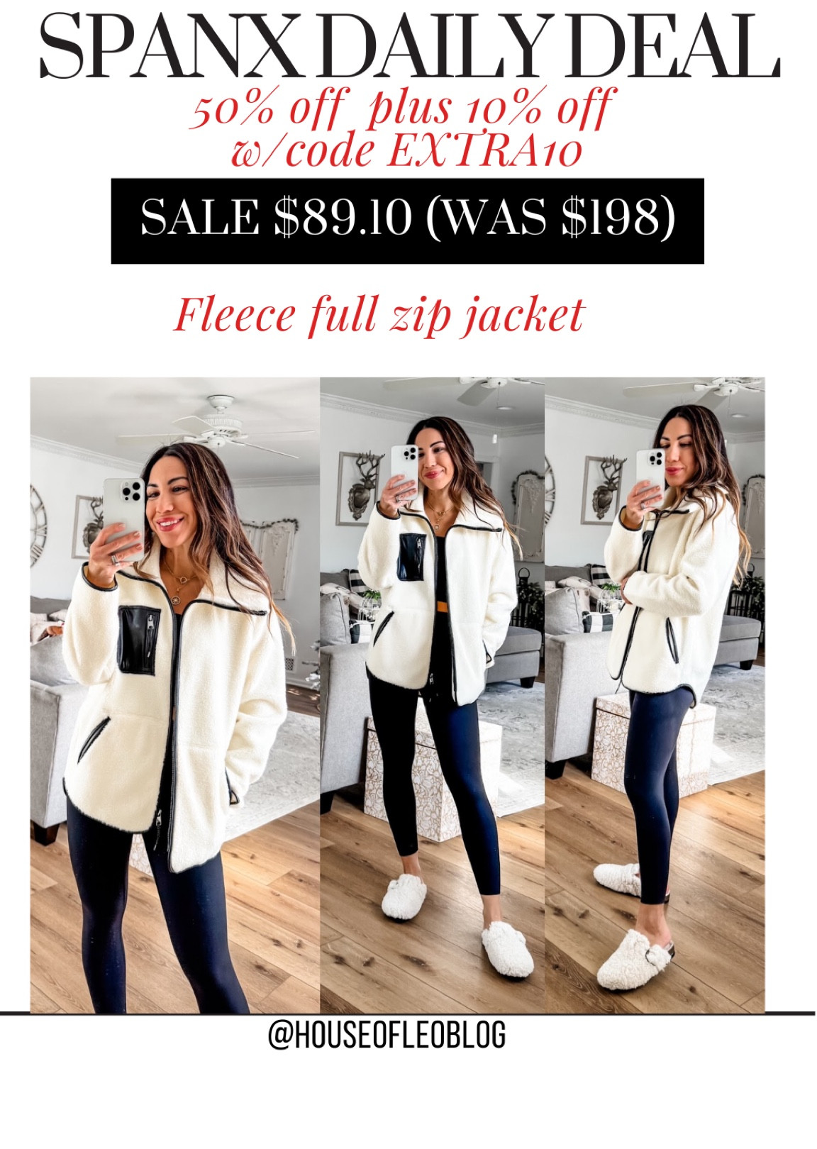 Spanx code: tammyxspanx. 
Spanx code: extra10. Wearing small. Spanx sale, fleece jacket, winter coat#LTKCyberWeek 

#LTKSaleAlert #LTKFindsUnder100