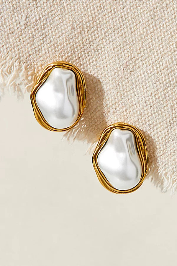 ALV Pearly Bezel Studs | Free People (Global - UK&FR Excluded)
