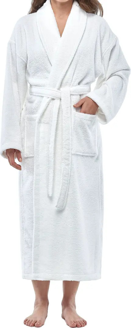 Shawl Collar Turkish Terry Cotton Bathrobe for Women | Nordstrom