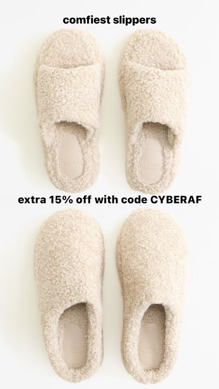 Snag these slippers for your self or as a gift while they are on sale! So comfy! Code CYBERAF for extra 15% off ! 

#LTKCyberWeek #LTKsalealert #LTKSeasonal