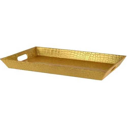 10 Strawberry Street 18" x 12" Rectangular Serving Tray, Patent Crocodile | Walmart (US)