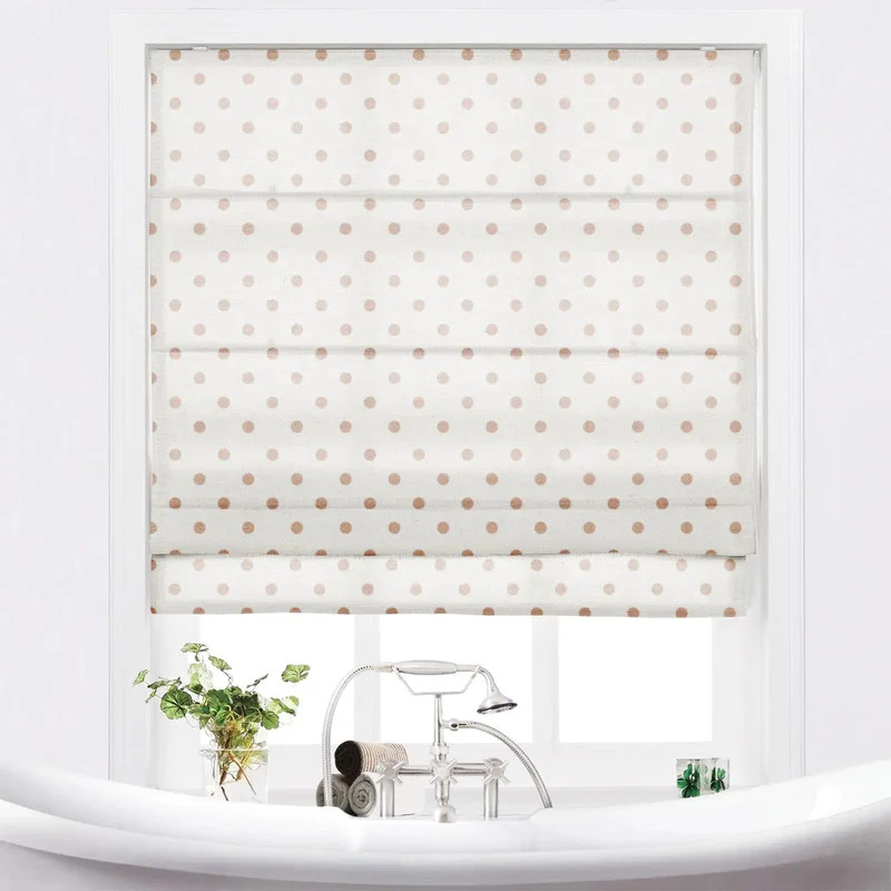 Stefana Silber Printed Cordless Roman Shade | TWOPAGES