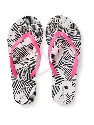 Printed Flip-Flops for Girls | Old Navy US