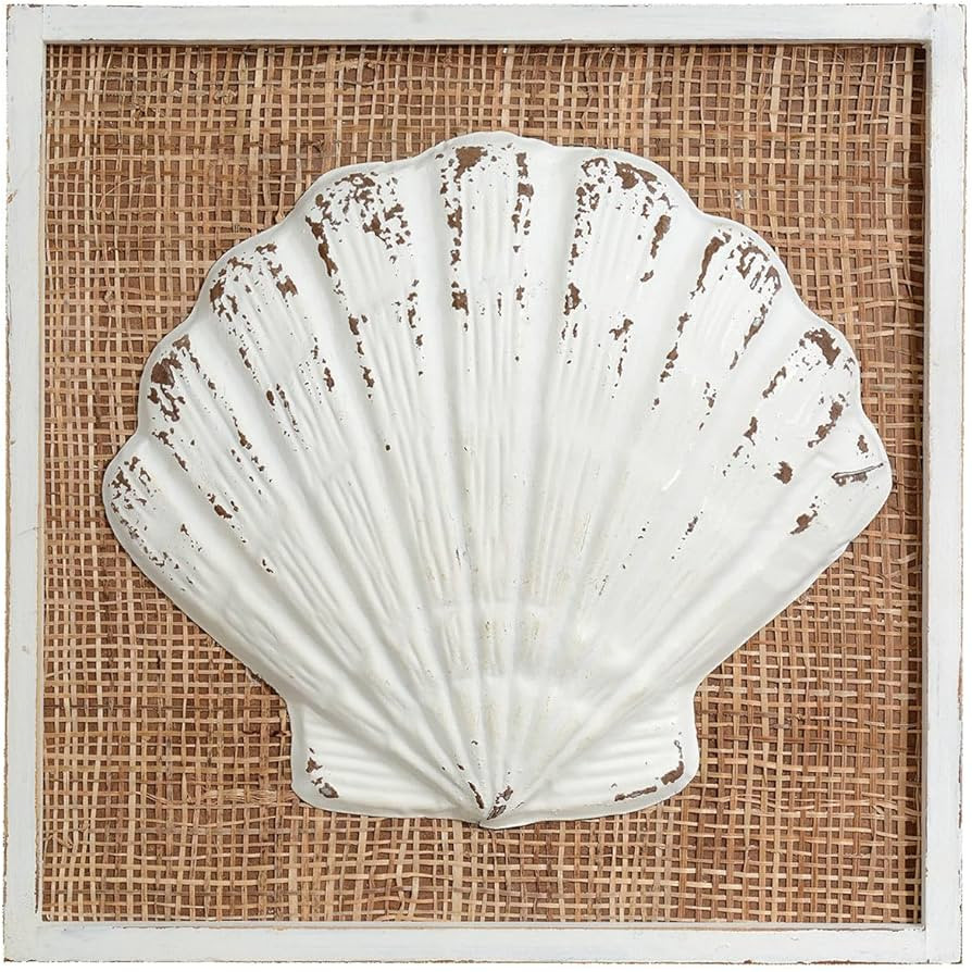 BLACK FOREST DECOR Island Shells Scallop Wall Art | Amazon (US)
