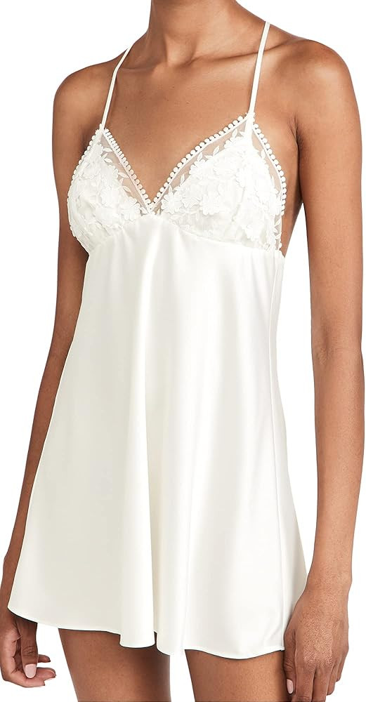 Flora Nikrooz Women's Kylie Charmeuse Chemise | Amazon (US)
