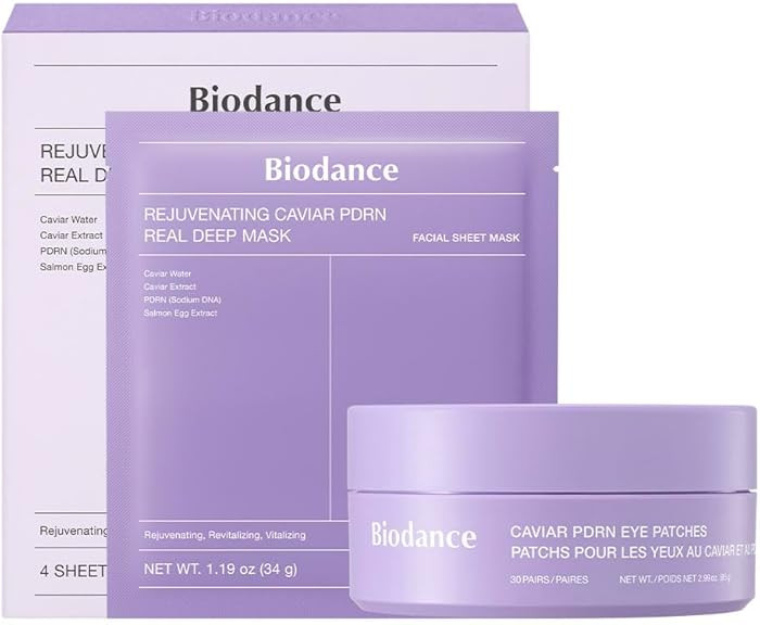 BIODANCE Caviar PDRN Brightening Set: Real Deep Mask & Eye Patches Set, Under Eye Dark Circles & ... | Amazon (US)