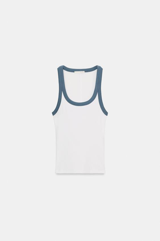 RIB SLEEVELESS TOP | Zara US