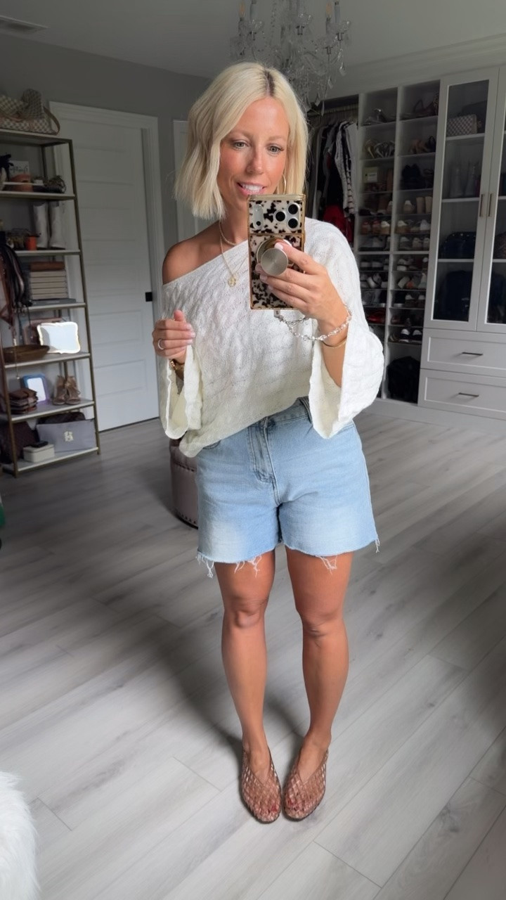 Top size medium (could have done small)
Shorts sized up 2 sizes to an 8 for a loose fit!
Shoes run big!

#LTKSaleAlert #LTKSeasonal #LTKootd