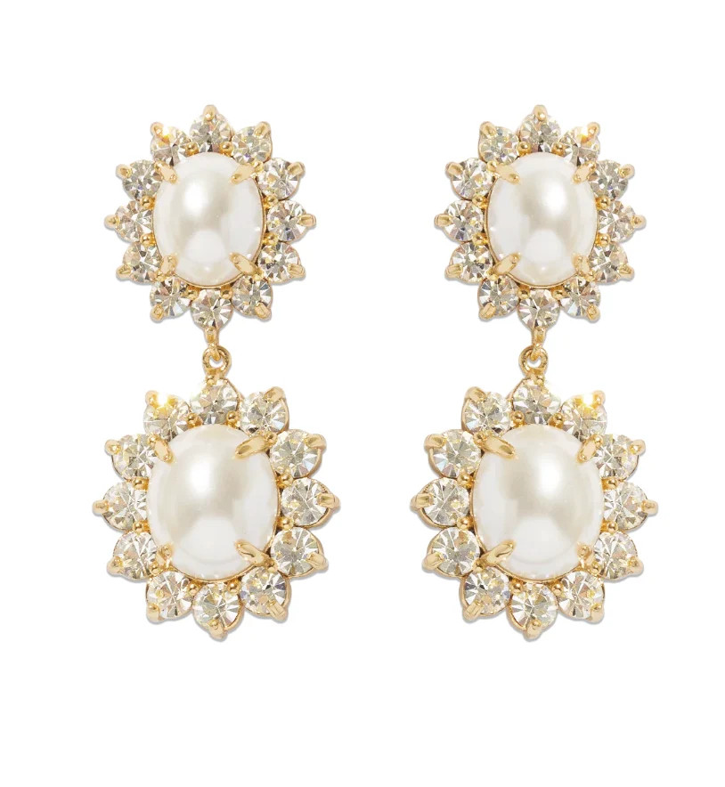 Loren Hope Aqua Georgie Drop Earrings | Marlowe Street