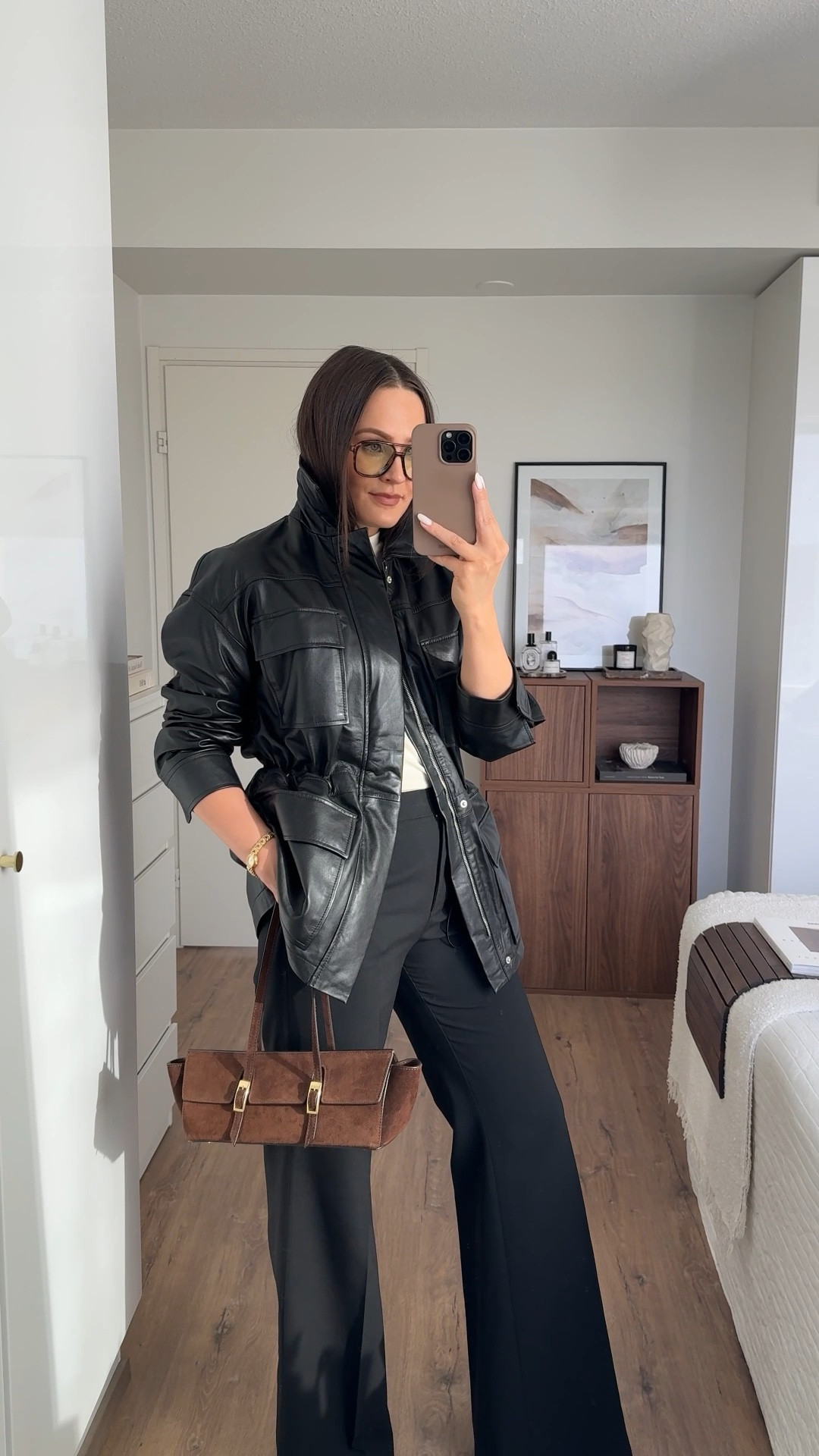 Leather jacket season 🖤 This jacket runs large so size down for a more fitted look. I’m wearing a size XS.

#LTKspring #LTKootd #LTKspringtrends
