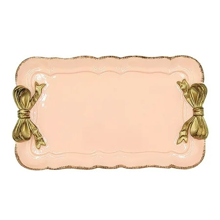 European Style Vintage Decorative Tray Resin Storage Tray For Jewelry Cosmetic Key Food Organizer Ho | Walmart (US)