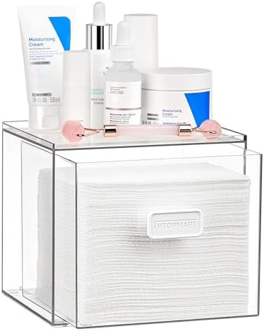 Vtopmart Disposable Facial Towels Holder,Clear Storage Drawer Compatible with Clean Skin Club Tow... | Amazon (US)